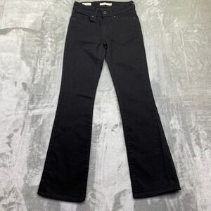 Levi's 715 Bootcut Black Jeans Women's Premium Big E Sz 25 Fits 24" Western